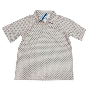 NWT Southbound Size L (12/14) Fish Print Polo